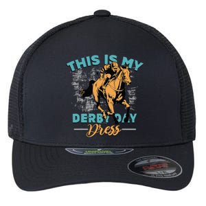 This Is My Derby Day Dress Funny Horse Race Flexfit Unipanel Trucker Cap