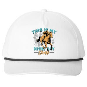 This Is My Derby Day Dress Funny Horse Race Snapback Five-Panel Rope Hat