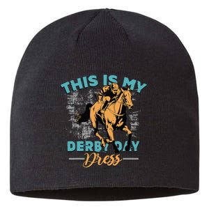 This Is My Derby Day Dress Funny Horse Race Sustainable Beanie