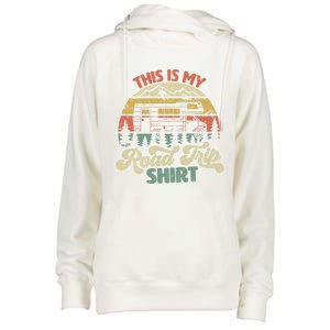 This Is My Road Trip Gift Family Retro Style Meaningful Gift Womens Funnel Neck Pullover Hood