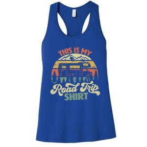 This Is My Road Trip Gift Family Retro Style Meaningful Gift Women's Racerback Tank