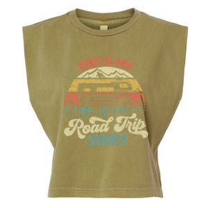 This Is My Road Trip Gift Family Retro Style Meaningful Gift Garment-Dyed Women's Muscle Tee