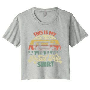 This Is My Road Trip Gift Family Retro Style Meaningful Gift Women's Crop Top Tee