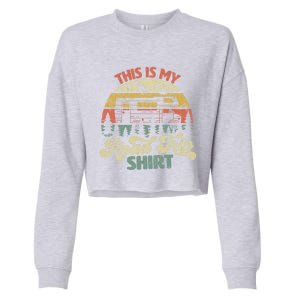 This Is My Road Trip Gift Family Retro Style Meaningful Gift Cropped Pullover Crew