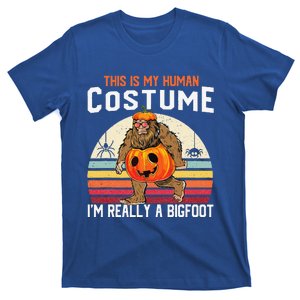 This Is My Human Costume Halloween Bigfoot WoBigfoot Gift T-Shirt