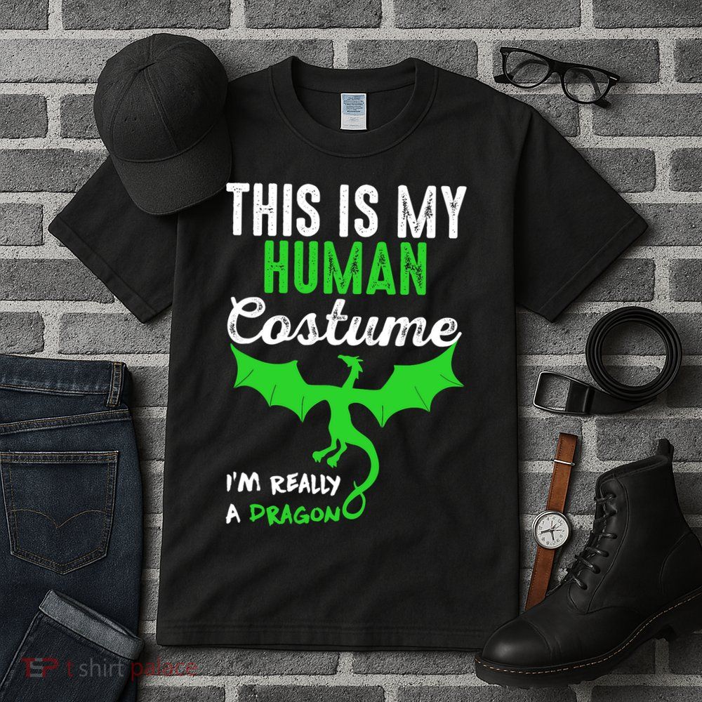 This Is My Human Costume Im Really A Dragon Halloween Tall T-Shirt