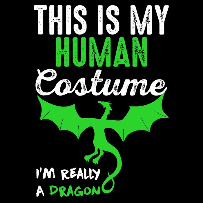This Is My Human Costume Im Really A Dragon Halloween Impact Tech Backpack