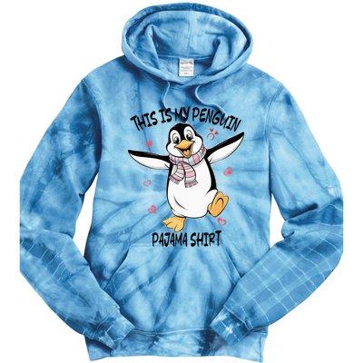 This Is My Penguin Pajama Penguin Lover Tie Dye Hoodie