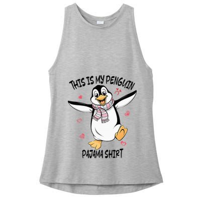 This Is My Penguin Pajama Penguin Lover Ladies PosiCharge Tri-Blend Wicking Tank
