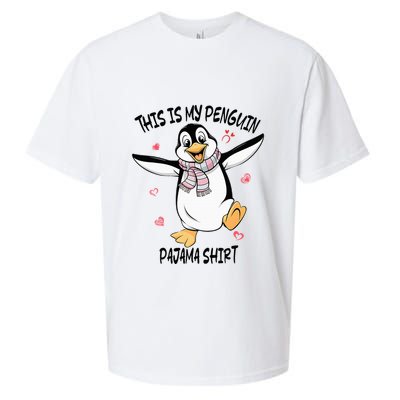 This Is My Penguin Pajama Penguin Lover Sueded Cloud Jersey T-Shirt