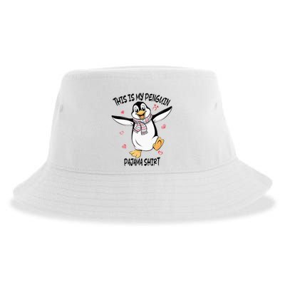 This Is My Penguin Pajama Penguin Lover Sustainable Bucket Hat