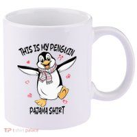 This Is My Penguin Pajama Penguin Lover 11oz C Handle Ceramic Mug