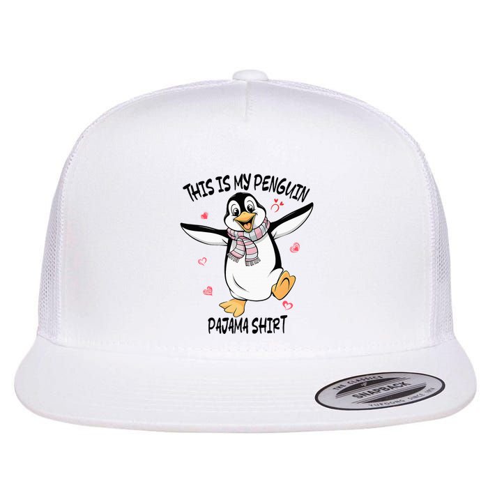 This Is My Penguin Pajama Penguin Lover Flat Bill Trucker Hat