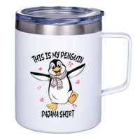 This Is My Penguin Pajama Penguin Lover 12oz Stainless Steel Coffee Mug