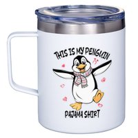 This Is My Penguin Pajama Penguin Lover 12oz Stainless Steel Coffee Mug