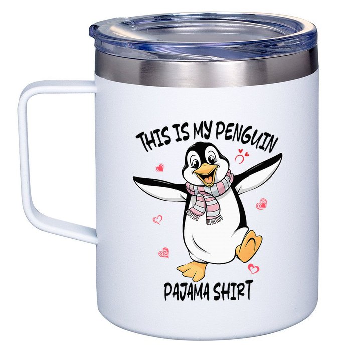This Is My Penguin Pajama Penguin Lover 12oz Stainless Steel Coffee Mug