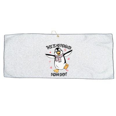This Is My Penguin Pajama Penguin Lover Large Microfiber Waffle Golf Towel