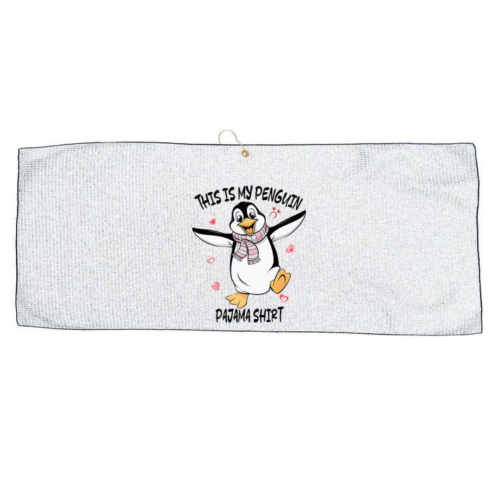 This Is My Penguin Pajama Penguin Lover Large Microfiber Waffle Golf Towel
