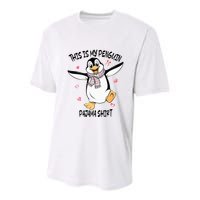 This Is My Penguin Pajama Penguin Lover Youth Performance Sprint T-Shirt