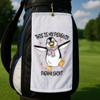 This Is My Penguin Pajama Penguin Lover Golf Towel