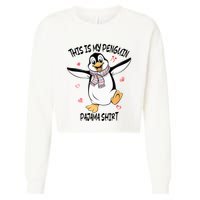 This Is My Penguin Pajama Penguin Lover Cropped Pullover Crew