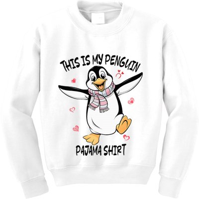 This Is My Penguin Pajama Penguin Lover Kids Sweatshirt