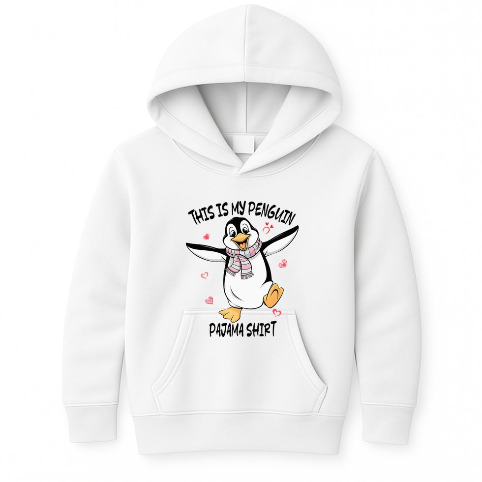 This Is My Penguin Pajama Penguin Lover Kids Hoodie