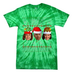 This Is My Ugliest Christmas Sweater Funny Joe Biden Kamala Tie-Dye T-Shirt