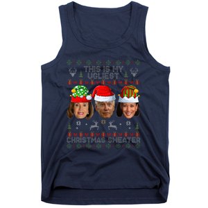 This Is My Ugliest Christmas Sweater Funny Joe Biden Kamala Tank Top