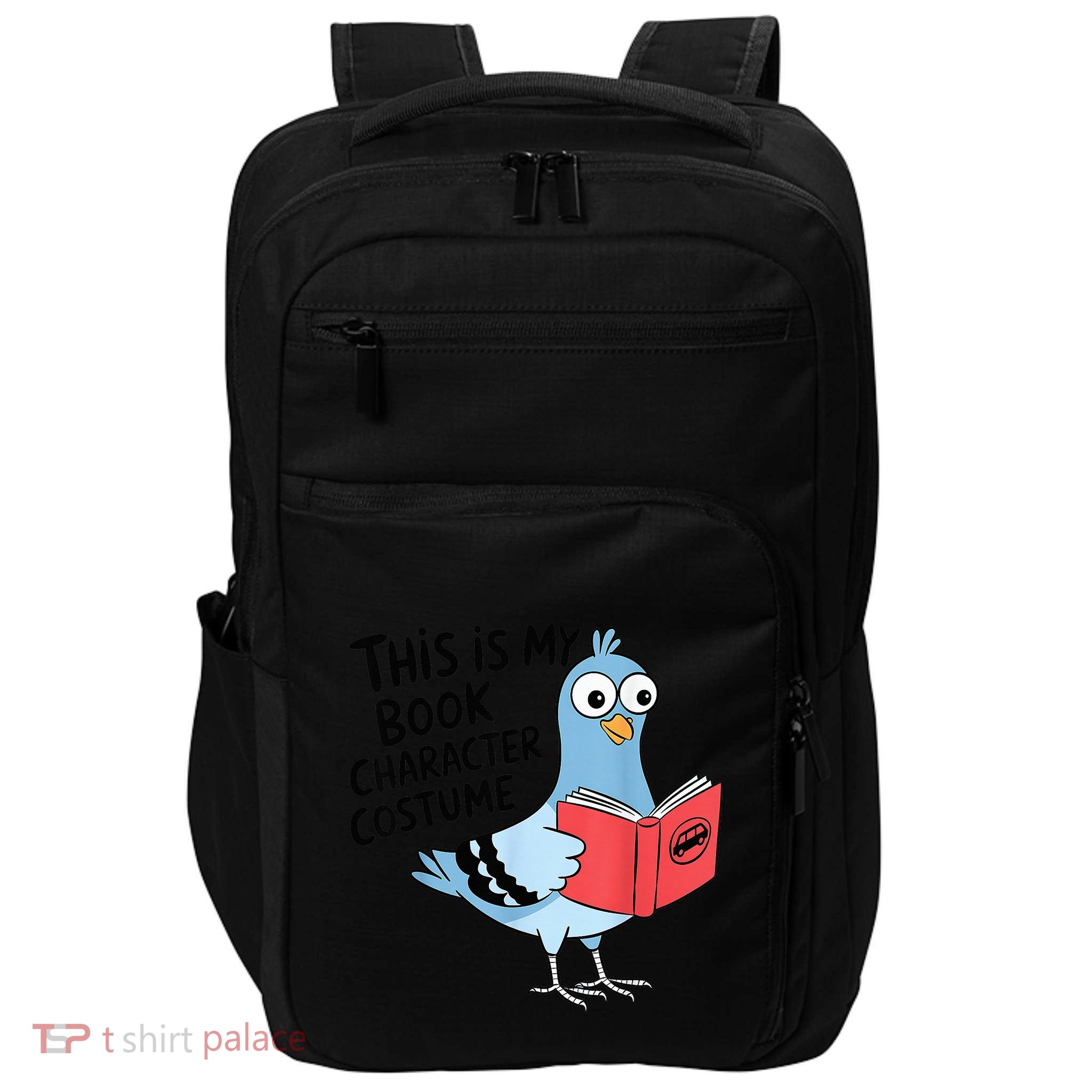 This Is My Book Character Costume Pigeon Reading Impact Tech Backpack