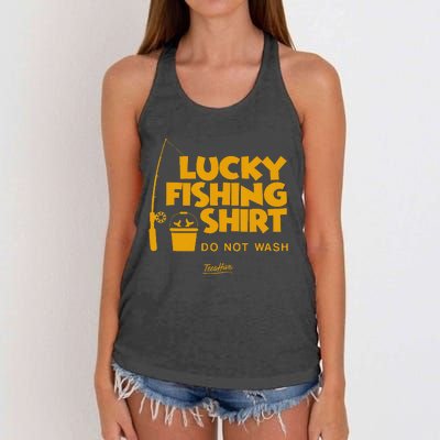 This Is My Lucky Fishing Women's Knotted Racerback Tank