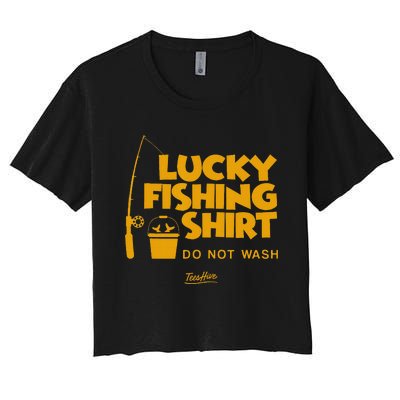 This Is My Lucky Fishing Women's Crop Top Tee