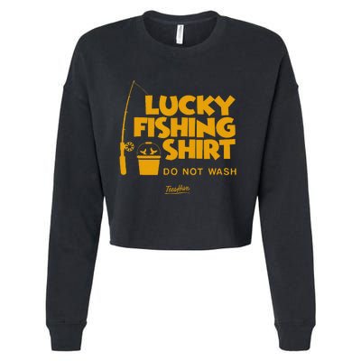 This Is My Lucky Fishing Cropped Pullover Crew