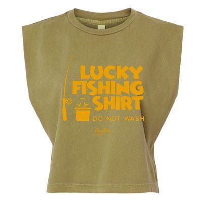 This Is My Lucky Fishing Garment-Dyed Women's Muscle Tee