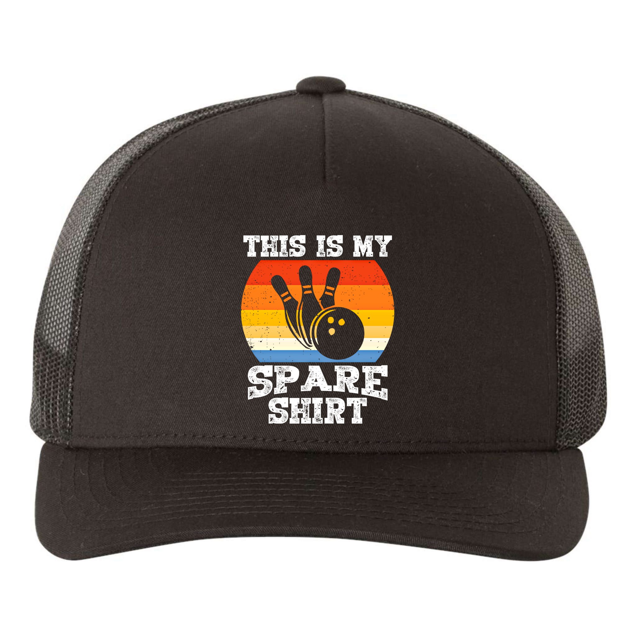 This Is My Spare Gift Funny Bowling Ball Pin Bowler Bowling Gift Yupoong Adult 5-Panel Trucker Hat