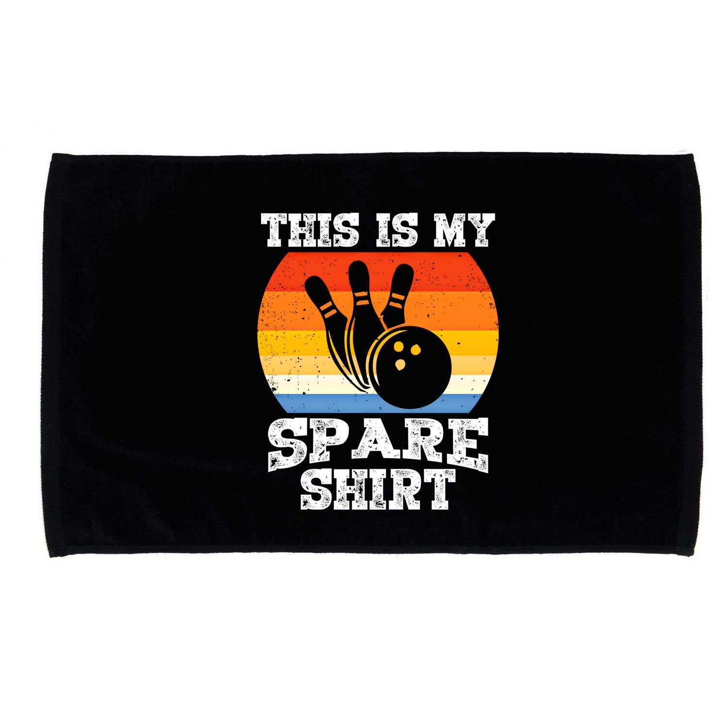 This Is My Spare Gift Funny Bowling Ball Pin Bowler Bowling Gift Microfiber Hand Towel