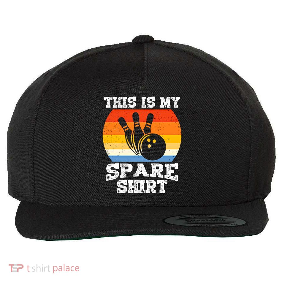 This Is My Spare Gift Funny Bowling Ball Pin Bowler Bowling Gift Wool Snapback Cap
