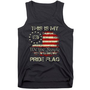 This Is My Pride Flag Usa American 4th Of July Patriotic Tank Top