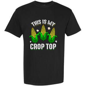 This Is My Retro Crop Top Corny Funny Corn Halloween Bday Garment-Dyed Heavyweight T-Shirt