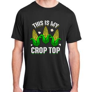 This Is My Retro Crop Top Corny Funny Corn Halloween Bday Adult ChromaSoft Performance T-Shirt