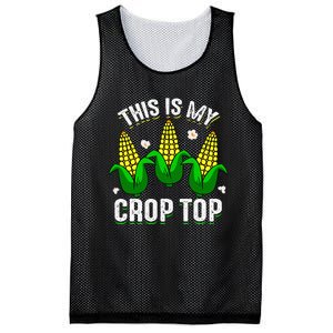 This Is My Retro Crop Top Corny Funny Corn Halloween Bday Mesh Reversible Basketball Jersey Tank