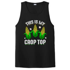 This Is My Retro Crop Top Corny Funny Corn Halloween Bday PosiCharge Competitor Tank