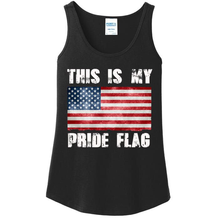 This Is My Pride Flag Ladies Essential Tank