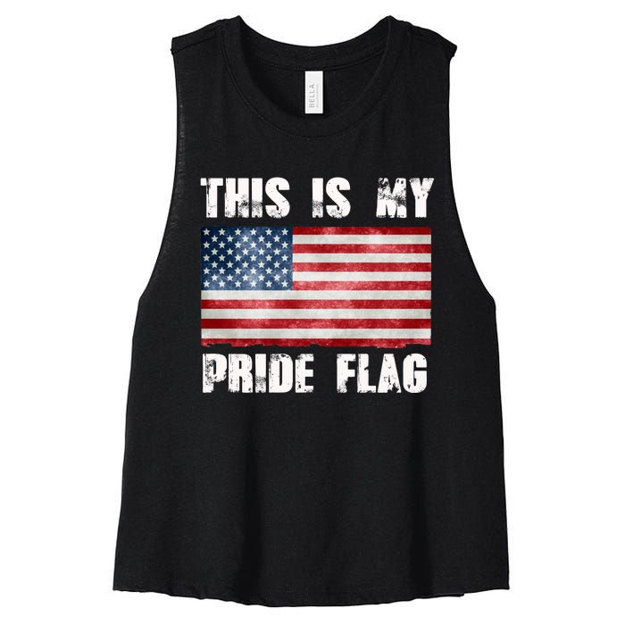 This Is My Pride Flag Women's Racerback Cropped Tank