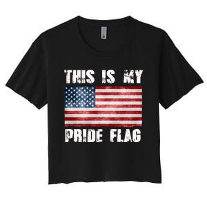 This Is My Pride Flag Women's Crop Top Tee