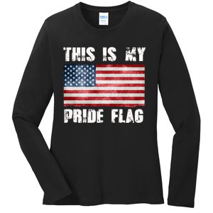 This Is My Pride Flag Ladies Long Sleeve Shirt