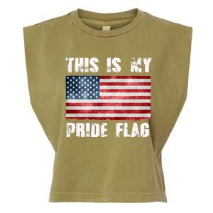 This Is My Pride Flag Garment-Dyed Women's Muscle Tee