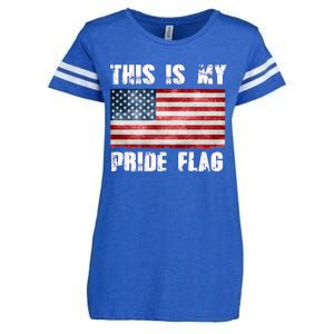 This Is My Pride Flag Enza Ladies Jersey Football T-Shirt