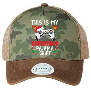 This Is My Christmas Pajama Santa Hat Gamer Video Game Great Gift Legacy Tie Dye Trucker Hat