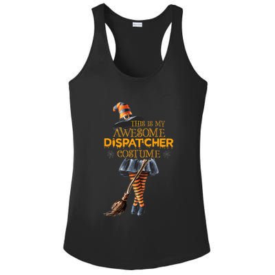 This Is My Halloween Dispatcher 911 Costume Women Dispatch Ladies PosiCharge Competitor Racerback Tank